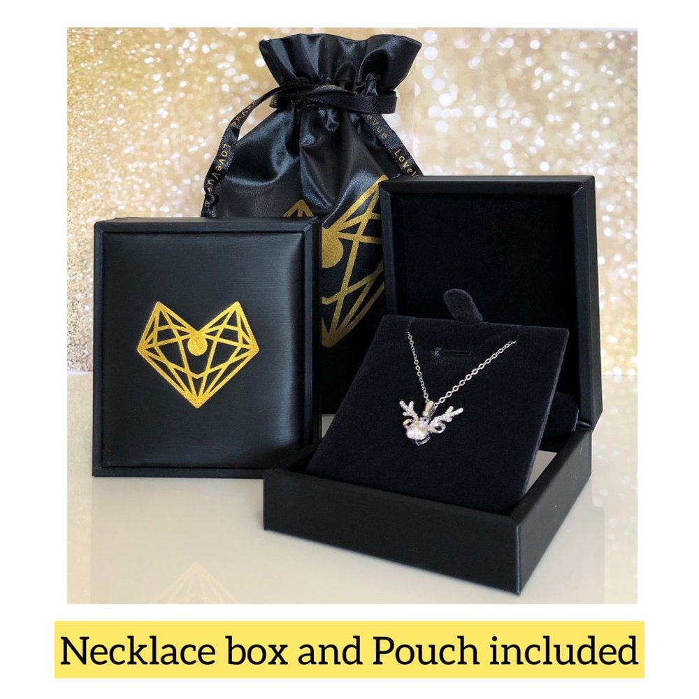 2ct CZ S925 Crown Necklace - Picture 6 of 8